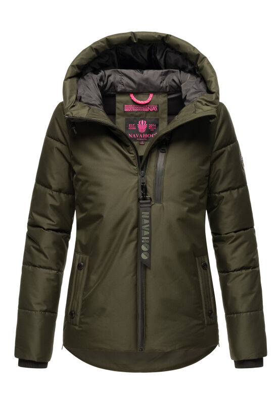 Navahoo Kr&uuml;melein Damen Winterjacke-Kruemel-Dark-Olive-Gr.L