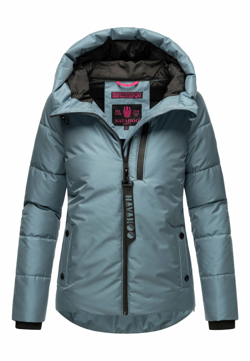 Navahoo Neon GrÃ¼ne Daunenjacke Damen Parka Jacke Winterjacken