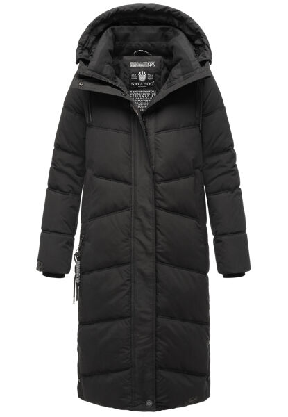 Navahoo Kuschelmausi Damen Winterjacke Schwarz Größe S - Gr. 36