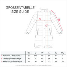 Navahoo Kuschelmausi ladies winter jacket Taupe Grey Größe S - Gr. 36