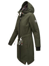 Marikoo Mount Furnica Damen Softshell Jacke Dark Olive Größe S - Gr. 36