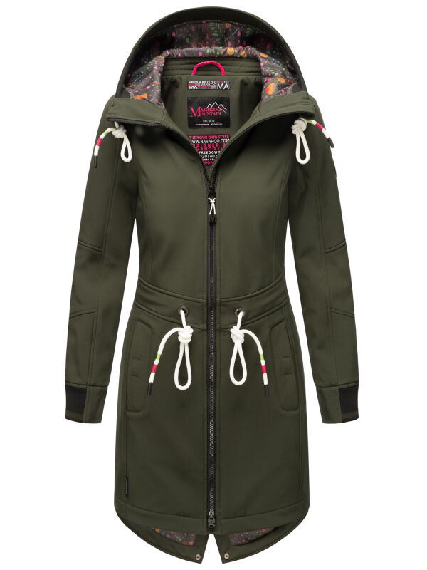 Marikoo Mount Furnica Damen Softshell Jacke Dark Olive Größe XXL - Gr. 44