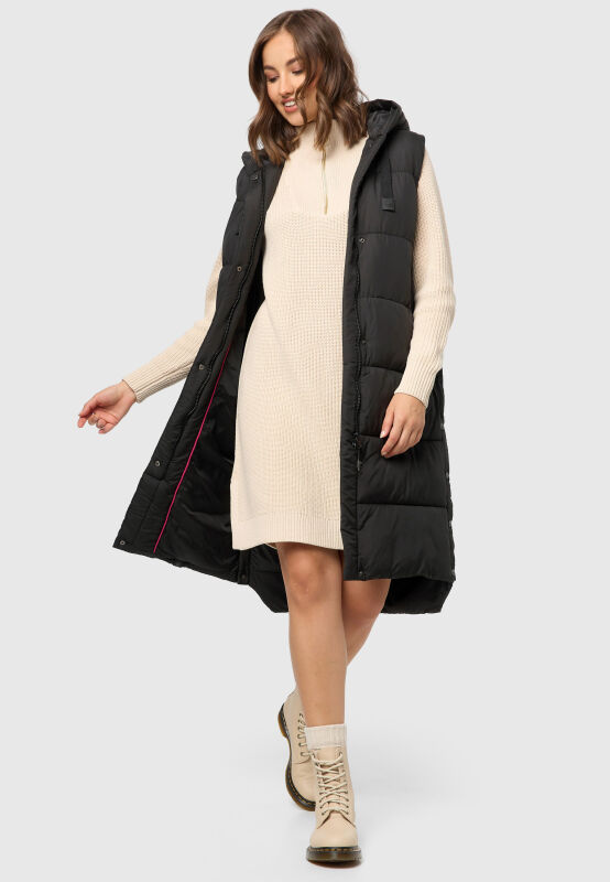 Marikoo Sayorii Damen Winter Weste Schwarz Gr&ouml;&szlig;e XXXL - Gr. 46