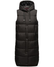 Marikoo Sayorii Damen Winter Weste Schwarz Gr&ouml;&szlig;e XXXL - Gr. 46