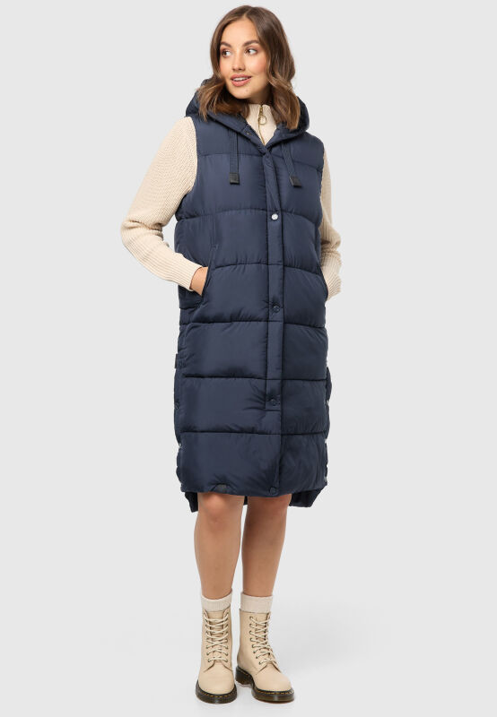 Marikoo Sayorii Damen Winter Weste Navy Größe XL - Gr. 42