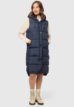 Marikoo Sayorii Damen Winter Weste Navy Gr&ouml;&szlig;e XL - Gr. 42