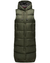 Marikoo Sayorii Damen Winter Weste Dark Olive Größe M - Gr. 38