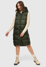 Marikoo Sayorii Damen Winter Weste Dark Olive Größe L - Gr. 40