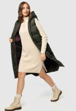 Marikoo Sayorii Damen Winter Weste Dark Olive Größe L - Gr. 40