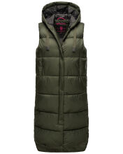 Marikoo Sayorii Damen Winter Weste Dark Olive Größe L - Gr. 40