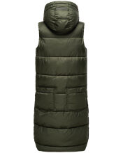 Marikoo Sayorii Damen Winter Weste Dark Olive Größe L - Gr. 40
