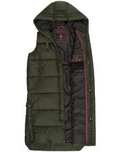 Marikoo Sayorii Damen Winter Weste Dark Olive Größe L - Gr. 40