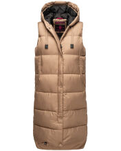 Marikoo Sayorii Damen Winter Weste Taupe Grey Gr&ouml;&szlig;e L - Gr. 40