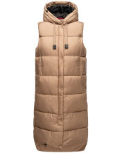Marikoo Sayorii Damen Winter Weste Taupe Grey Gr&ouml;&szlig;e L - Gr. 40