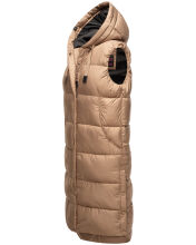Marikoo Sayorii Damen Winter Weste Taupe Grey Gr&ouml;&szlig;e L - Gr. 40