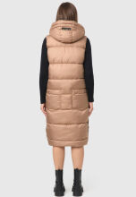 Marikoo Sayorii Damen Winter Weste Taupe Grey Gr&ouml;&szlig;e XL - Gr. 42