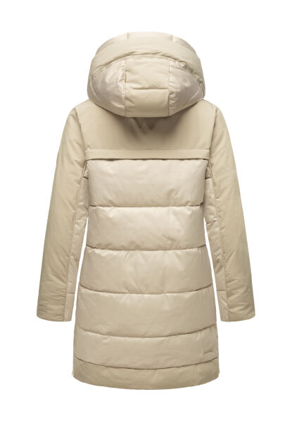 Navahoo Parka übergangsjacke Damen Hellgraue Winterjacke