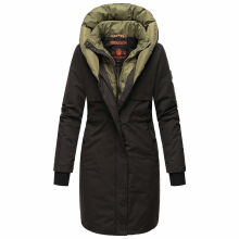 Navahoo Snowelf Damen Winterjacke Schwarz Größe L - Gr. 40