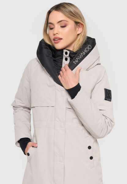 Navahoo Snowelf ladies winter jacket Hellgrau Größe S - Gr. 36
