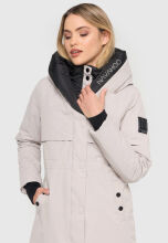 Navahoo Snowelf Damen Winterjacke Hellgrau...