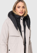 Navahoo Snowelf Damen Winterjacke Hellgrau Gr&ouml;&szlig;e XXL - Gr. 44