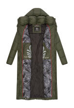 Navahoo Waffelchen ladies winter jacket Dark Olive Größe S - Gr. 36
