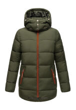 Navahoo Wattewölkchen Damen Steppjacke Dark Olive Größe XL - Gr. 42