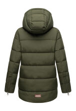 Navahoo Wattewölkchen Damen Steppjacke Dark Olive Größe XL - Gr. 42