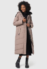 Navahoo Hingucker XIV ladies winter jacket Taupe Grey Größe M - Gr. 38