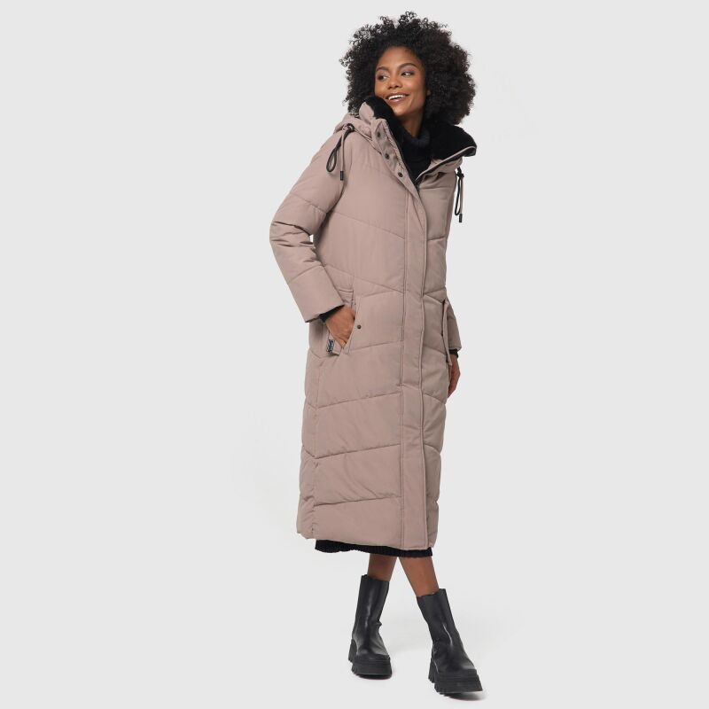Navahoo Hingucker XIV Damen Winterjacke Taupe Grey Gr&ouml;&szlig;e L - Gr. 40