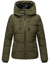 Marikoo Shimoaa XVI Damen Winter Steppjacke Dark Olive Größe XL - Gr. 42