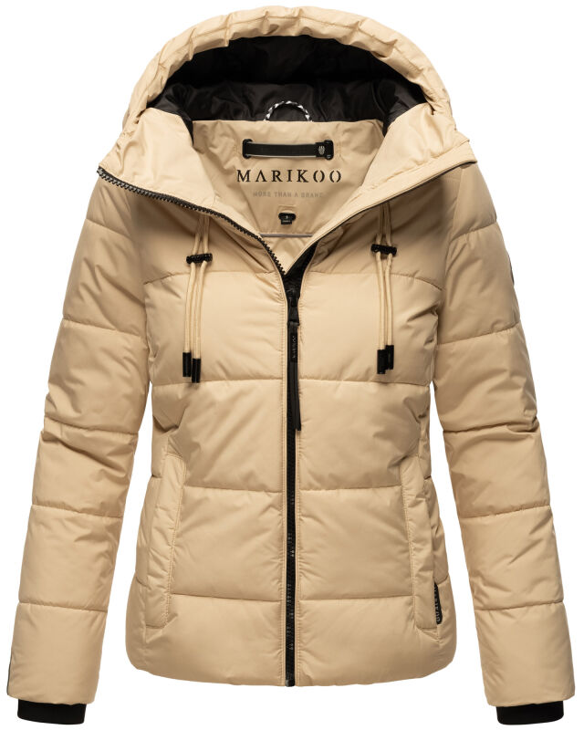 Marikoo Shimoaa XVI Damen Winter Steppjacke Beige Gr&ouml;&szlig;e XXL - Gr. 44