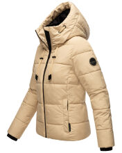 Marikoo Shimoaa XVI Damen Winter Steppjacke Beige Gr&ouml;&szlig;e XXL - Gr. 44