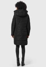 Marikoo Natsukoo Damen Winter Steppjacke lang Schwarz Größe M - Gr. 38