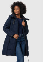 Marikoo Natsukoo Damen Winter Steppjacke lang Navy Größe M - Gr. 38