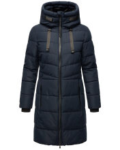 Marikoo Natsukoo Damen Winter Steppjacke lang Navy Größe M - Gr. 38