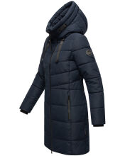 Marikoo Natsukoo Damen Winter Steppjacke lang Navy Größe M - Gr. 38