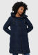 Marikoo Natsukoo Damen Winter Steppjacke lang Navy Größe M - Gr. 38