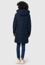 Marikoo Natsukoo Damen Winter Steppjacke lang Navy Größe L - Gr. 40