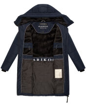 Marikoo Natsukoo Damen Winter Steppjacke lang Navy Größe L - Gr. 40