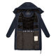 Marikoo Natsukoo Damen Winter Steppjacke lang Navy Größe L - Gr. 40