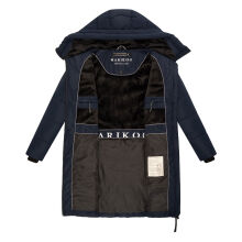 Marikoo Natsukoo Damen Winter Steppjacke lang Navy Größe XXL - Gr. 44