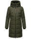 Marikoo Natsukoo Damen Winter Steppjacke lang Dark Olive Größe S - Gr. 36