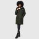 Marikoo Natsukoo Damen Winter Steppjacke lang Dark Olive Größe M - Gr. 38