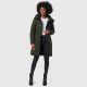 Marikoo Natsukoo Damen Winter Steppjacke lang Dark Olive Größe M - Gr. 38