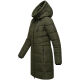 Marikoo Natsukoo Damen Winter Steppjacke lang Dark Olive Größe M - Gr. 38