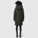 Marikoo Natsukoo Damen Winter Steppjacke lang Dark Olive Größe XL - Gr. 42