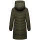 Marikoo Natsukoo Damen Winter Steppjacke lang Dark Olive Größe XL - Gr. 42