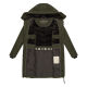 Marikoo Natsukoo Damen Winter Steppjacke lang Dark Olive Größe XXL - Gr. 44
