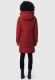 Marikoo Natsukoo Damen Winter Steppjacke lang Dark Red Größe S - Gr. 36